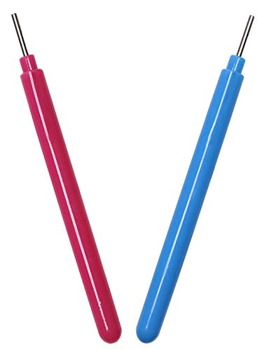Floranea 2 Pcs Paper Quilling Tools Slotted Kit Rolling Curling Quilling Needle Pen
