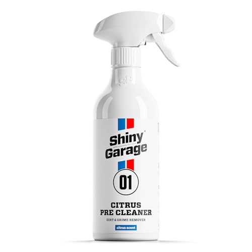 SHINY GARAGE Citrus Pre Cleaner 500 ML | Vorreiniger Für Karosserie Und Felgen, Löst Schmutz Salz Und Ölablagerungen, Schonend Für Oberflächen, PH-Neutral, Biologisch Abbaubar, Frischer Citrusduft