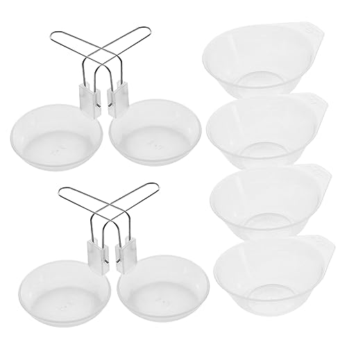 KICHOUSE Portable Camping Bowl Set 2-Piece Plastic Serving Bowls Soup Spoon Reusable Outdoor Dinnerware for Hiking Rv and Picnics