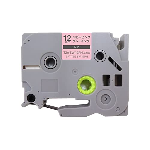 ブラザー用 ピータッチ 互換 テープ TZe-SW-12PH ラベルカートリッジ 12mm ピータッチキューブ対応