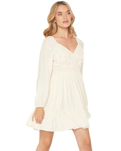 Shyanne Women's Crochet Lace Long Sleeve Mini...