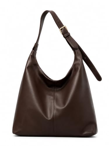 Image of Women's Large PU Leather Hobo Shoulder Bag