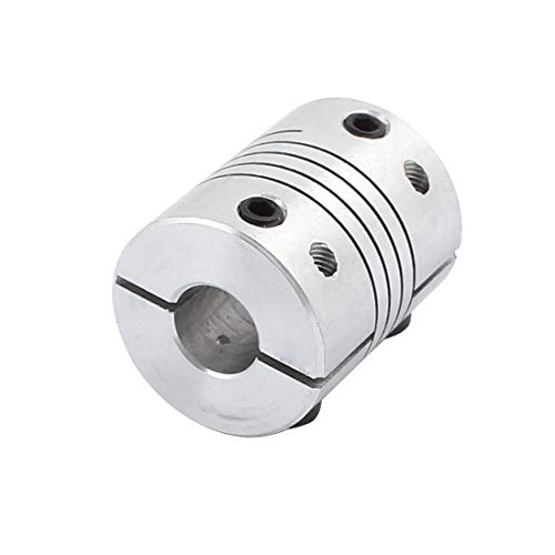 Xnrtop 8Mm To 8Mm Shaft Coupling 25Mm Length 20Mm Diameter Stepper Motor Coupler Aluminum Alloy Joint Connector For 3D Printer Cnc Machine Diy Encoder (Pack Of 2） #TOP2