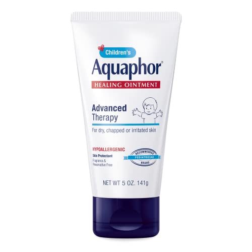 Image of Aquaphor Children's Healing Ointment, Advanced Therapy Skin Protectant, Dry Skin Body Moisturizer, Multi-Purpose Healing Ointment for Kids, For Dry, Cracked Skin & Minor Cuts & Burns, 5 Oz Tube