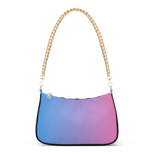 Sac à bandoulière pour cadeaux d'anniversaire au dégradé bleu pastel