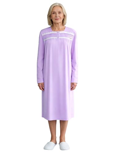 Linge nuit vetements sommeil inlzdz chemise malade fermeture éclair XL