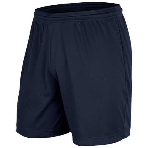 Vision Baksetball Shorts, 7" Inseam, Adult Large, Navy