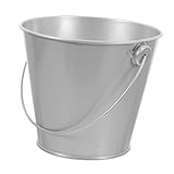 Portable et pratique : la conception de la poignée permet de l'accrocher, de le déplacer et de le transporter facilement, offrant ainsi plus de commodité et de flexibilité pour diverses utilisations, seaux avec poignées, mini seau à ordures en fer