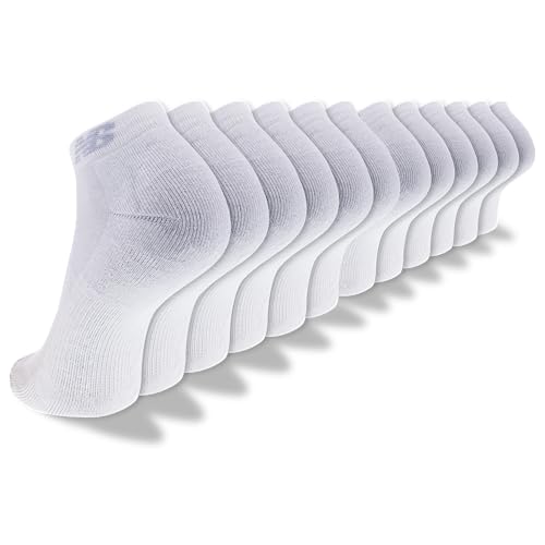Image of New Balance Unisex Adult Performance Cushioned Low Cut Socks - 6 & 12 Pairs - Moisture Wicking