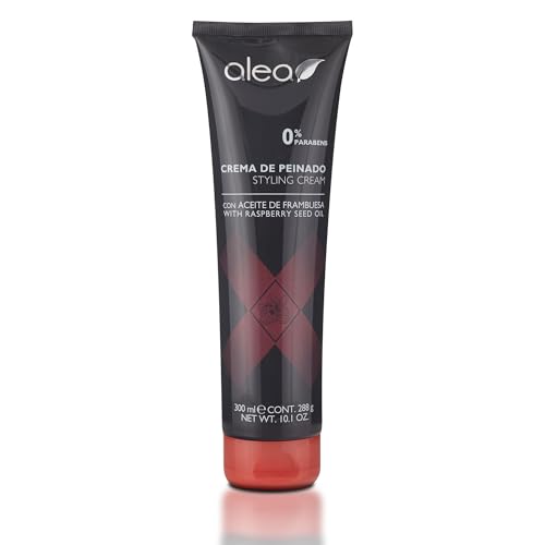 ALEA - Crema de Peinado - 300 ml - con Aceite de Frambuesa - Acondiciona, Nutre e Hidrata - Define el Peinado - Antiencrespamiento Cabello - No Apelmaza ni Engrasa el Cabello - Todo Tipo de Estilos