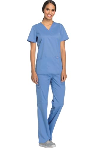 Tenue médicale femme Cherokee ensemble anti-fatigue bleu ciel M S