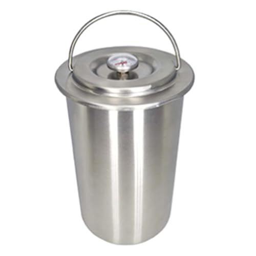 Reinscer Prensa jamonera de acero inoxidable con termómetro, utensilios de cocina para carne y