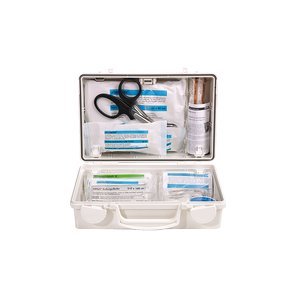Primo Soccorso Cassetta Kit pronto soccorso CD rapida Bianco Söhngen DIN 13157 Nuovo