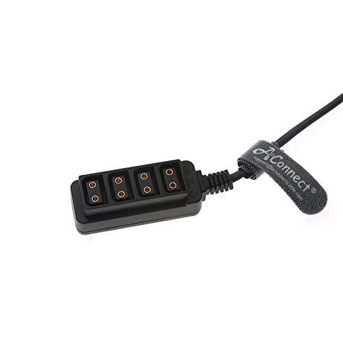 Cable Splitter D-tap macho a 4 hembras de 70cm para alimentar cámaras BMPCC ARRI y RED 5