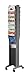 PaperFlow EPI Double-Sided Mobile Literature Display Rack, 16 Pockets, Letter Size, 66 x 11.8 x 15.17 Inches, Silver (276N.35)