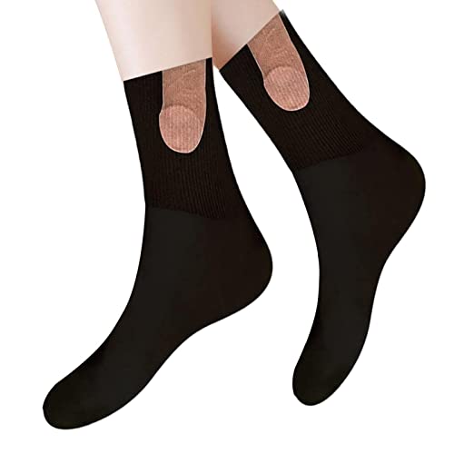 Nasoalne Chaussettes Décontractées Amusantes | 1 Paire de Chaussettes Fines et Respirantes en Coton sans Couture | Chaussettes Originales À Motif Amusant Simple pour Hommes Femmes Enfants Cover