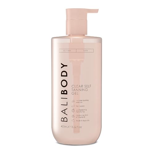 Bali Body Clear Self Tanning Gel Intensive Streak-Free Glow | Hydrating with Hyaluronic Acid Aloe Vera & Vitamin E Glow Your Own Way Tanning Gel Fast-Drying Transfer-Resistant 400ml