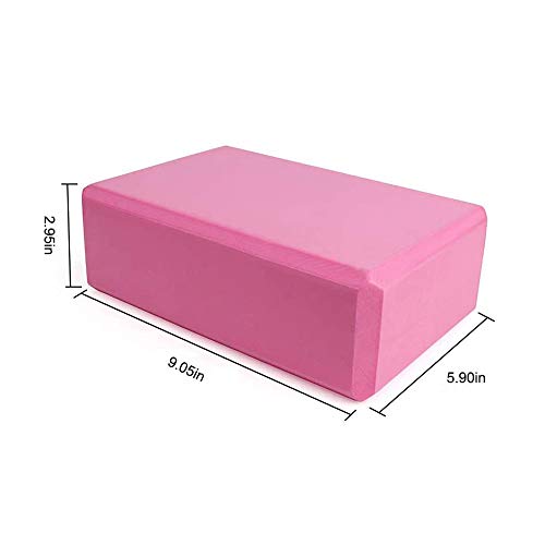 image for YoTelim Yoga Block 2 Pack Soft EVA Foam Yoga Bricks, Non-Slip Surface 
