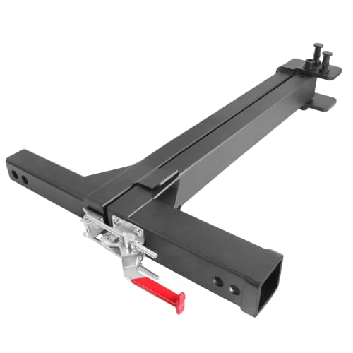 Swing Away Hitch Adapter for 2 Inch Receiver 180-Degree Swinging Bike Rack Extension Arm 250 lbs Weight Capacity Swing Away Hitch Cargo Carrier for Cars SUVs Vans Trucks