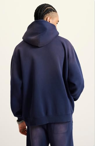 Oversized Hoodie for Men Trendy Streetwear Acid Wash Sweatshirt Womens Mens Pullover for Youth4