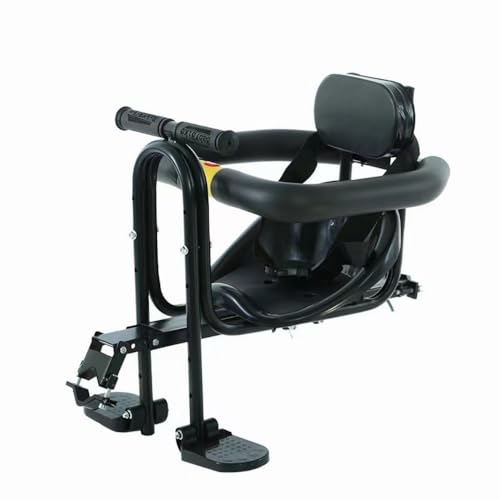 Deronder 自転車用チャイルドシート、自転車の前/後部チャイルドシート、子供のせ、足置き場付き、握りやすいアームレスト、軽量、簡単なインストール、キッズ 幼児用 最大25KG耐荷重 (ハードシート)