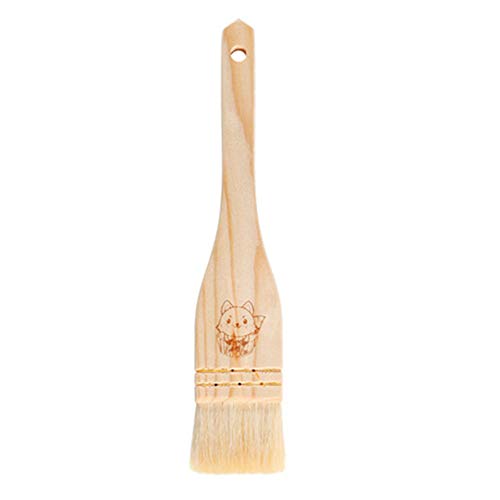 ZXX Pinceaux à pâtisserie, Pinceaux à pâtisserie en Poils de Sanglier naturels, Pinceaux à usages Multiples, Pinceaux à badigeonner en Bois Dur laqué, Pinceaux pour la Cuisson au Four Cover