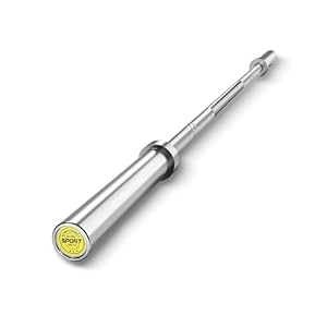 7ft Olympic Barbell for Home Gym, 45lb 2″ Weight Bar for Deadlift Weightlifting, Bar, 1000 Lb High-Capacity, Hard Chrome, Knurled Grip, Strength Training Bench Press Squat Presses, Rows, Curl