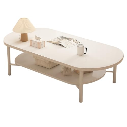 NYHGOXM ���[�e�[�u�� ������� ���[�t�� �� 2�i �R�[�q�[�e�[�u�� �Z���^�[�e�[�u�� ���r���O�e�[�u�� �傫�� �� �����t���[�� �g�ݗ��ĊȒP ��l��炵 ������ �i�`������ �V���v�� (�z���C�g,100×50cm)