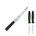 Produktbild Kai Ausbeinmesser 15 cm Shun Damastmesser DM-0710 plus 2 x SCHARFsinnig Pizza- und Steakmesser