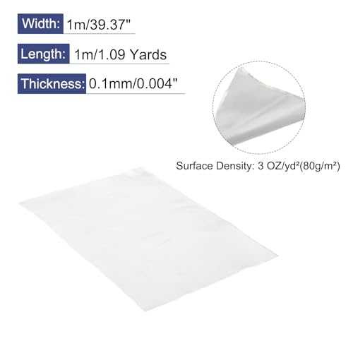 QUARKZMAN Glasfasergewebe 3 OZ/80g 1m(1,09 Yards) x1m x 0,1mm E-Glas Köperbindung Glasfaser 10,76 Quadratfuß, Gewebestoff für Boot RC Flugzeug Auto Surfboard Wanne Pool Reparatur