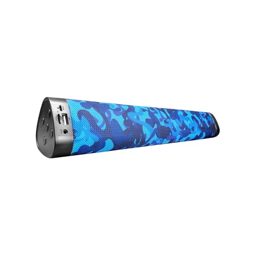 Image of HAPIPOLA SLIDER12 Bluetooth Speaker Immersive Audio | Good Bass | Light Weight 6 Hours Playback | Portable | Built in mic | TWS Pairing Support | dustproof | handfree Calling | Blue