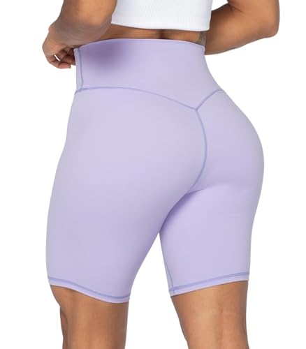 Image of Sunzel No Front Seam High Waist Biker Shorts for Women, Squat Proof Yoga Workout Gym Bike Shorts | 3, 5 Or 8-Inch Inseam, High Waisted, Tummy Control, No Front Seam, Buttery Soft, Compression Fit, Squat Proof