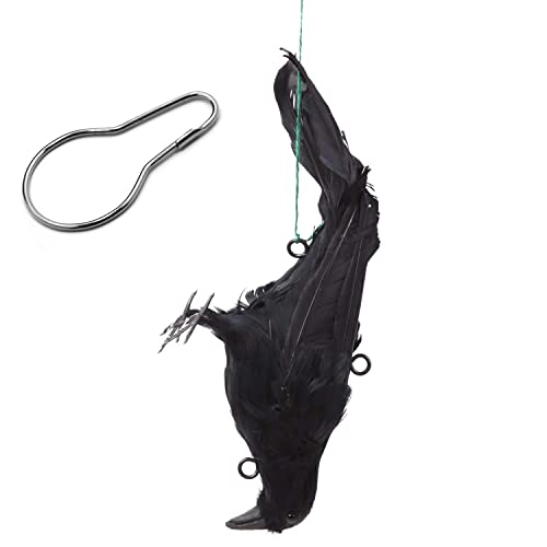 Mootikar Get Rid of Crows Realistic Hanging Dead Crows Decoy