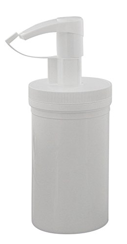 Creme-Pumpspender 450ml, Leere weiße Dose mit Pumper, Kosmetex, 1x 450 ml