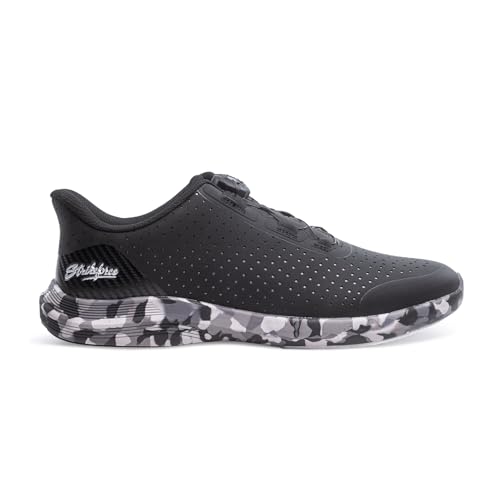 Image of KR Strikeforce Arrow Fast Twist Right Hand Men's Bowling Shoes with #8 Slide Pad on Both Shoes for Right or Left Handed Bowlers