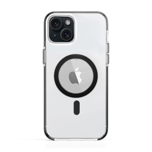 Image of Amazon Brand- Solimo Back Cover for Apple iPhone 13 /14 | Compatible with MagSafe | Magnetic Case with Built-in Magnets | Slim PC & TPU Cover for Apple iPhone 13 /14 (Black)