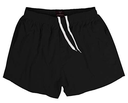 MADHERO Men Swim Trunks Short with Mesh Lining Solid Bathing Suit2