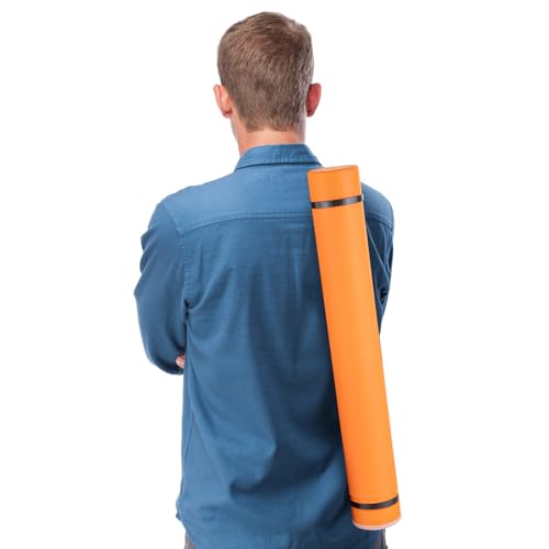Jjring JT0454 Orange Poster Tube, 25 Inch To 40 Inch Extendable Poster Storage Holder Tube With Carrying Strap thumb #6