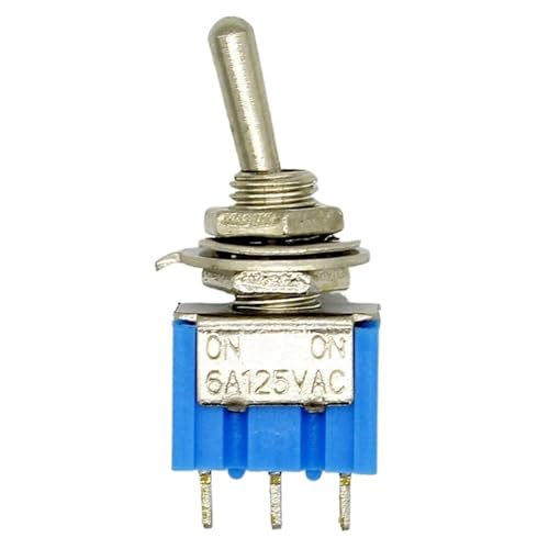 Interruptor de palanca MTS-102 azul evita fallos de contacto en aparatos de 3 pines SPDT