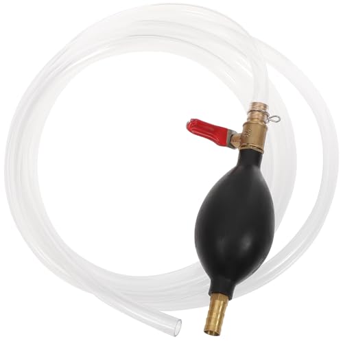 BESTYASH Bomba Manual de 10 MM para Transferencia de Gasolina y con Manguera de Sifón Extractor de Líquidos para Camiones y Talleres Mecánicos Uso Manual y Portátil