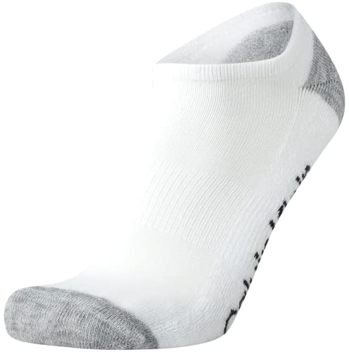 Image of Calvin Klein Mens No Show Socks - 6 Pack Soft Cotton Blend Cushioned Athletic Low Cut Socks for Men for Sports and Running