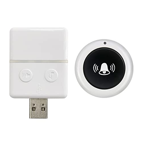 Campainha Sem Fio 30 Toques 3 Níveis Volumes 150M Distância de Controle Remoto Fácil Instalação para