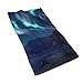 Produktbild tyui7 Fantasie Wolf Heulen Kunst Handtuch Gesicht Handtuch Badezimmer Küche Weiche Mikrofaser Strand Reisetuch 40x70cm für Pool Bad Spa Fitness Schwimmen