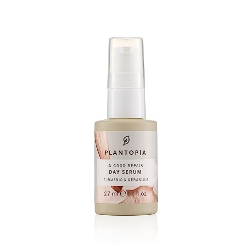 Plantopia In Good Repair Face Serum, 27 ml - Relaxing & Calming Turmeric & Geranium - Cruelty Free Vegan - Hydrating Skin Repair Serum