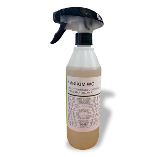 Ambientador Desodorizante AMBIKIM-MIX – Purificador de Aire, 500 ml, Elimina Malos Olores en Hogares y Locales Públicos, No Tóxico, Aroma Fresco y Persistente (AMBIKIM WC)