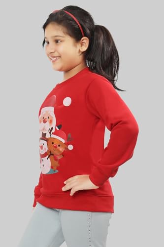 Image of Ninos Dreams Full Sleeves Girls Christmas Sweatshirts