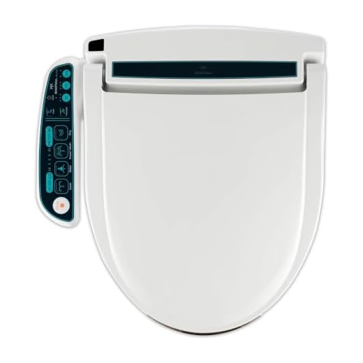 BidetMate 2000 Series Electric Bidet Heated Smart Toilet Seat with Unlimited Heated Water, Side Control Panel, Deodorizer, and Warm Air Dryer - Adjustable and Self-Cleaning - Fits Round Toilets
