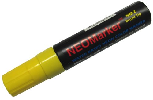 Neomarker Large Waterproof Marker Broad Tip - Yellow