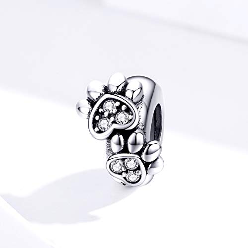 Image of ARTCHARM 925 Sterling Silver Stopper Beads Spacers Charms fits European DIY Bracelet, Personalized Gifts for Mothers Day /Birthday /Christmas