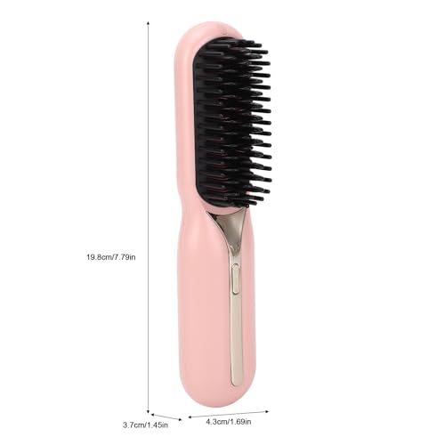 Cepillo Alisador de Pelo Iónico Portátil Rosa miniatura 7